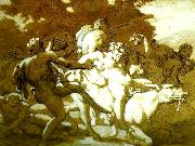 Theodore   Gericault le cortege de silenne oil